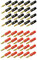 ARLI 40x Bananenstecker 4 mm vergoldet 20x Rot + 20x Schwarz Lautsprecherstecker Boxenkabel Lautsprecher Boxen Stecker Bananen Banana Kabel Audio schraubbar bis 4mm