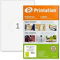 Printation Etiketten Selbstklebend 210 x 297 mm - 25 Blatt Klebepapier A4 Bedruckbar, 1 Etikett Pro Blatt Stickerpapier zum selbst drucken A4, 25 Klebeetiketten zum Bedrucken, Blanko Matt Weiß 1x1
