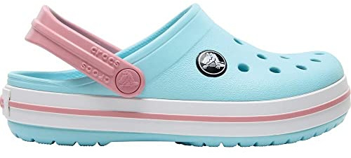 Crocs Crocband Clog T, Zoccoli Unisex - Bambini e Ragazzi, Ice Blue White, 23/24 EU