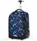 ANSIEDIO Trolley Rucksack Schulrucksack Multifunktionaler Rucksack Schultaschen Koffer Reise Schule Rucksack für Jungen Mädchen (Geometrisches Dreieck)