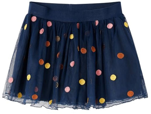 Kinder Tüllrock Punktmuster Rock Kinderrock Ballettrock Minirock Marineblau 104
