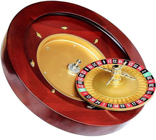 Casino Grade Deluxe High Glossy Roulette Wheel Set con cuscinetti di precisione – Perfetto per serate di gioco o feste in discoteca – Kit di ruote per roulette in legno