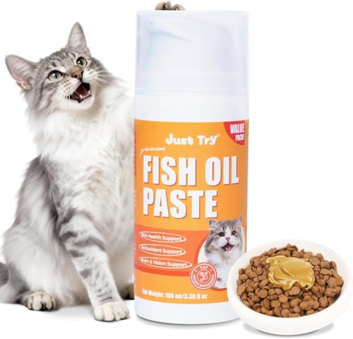 Just Try Fish Oil Paste for Cats with Salmon Oil, Chicken Flavor 100ml