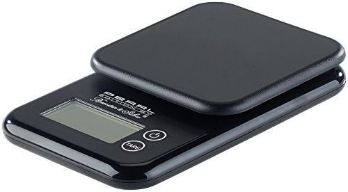 PEARL Küchenwaage: Kompakte Digitalwaage mit Touchbedienung für Küche und Büro, bis 3 kg (Digitale Waage, Kaffeewaage, Elektronische)