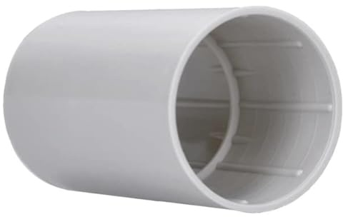 10 Stück Verbindungsmuffe Ø 50x100mm M50 PP für Kunststoff-Stangenrohr grau Voxura