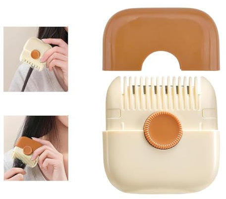 JYTDBCS 2-in-1 Hair Trimmer Comb,Tail Comb,Split End Removal & Hair Styling Tool, Mini Portable Hair Breakage Tool, Dual-Sided Design with Cover, for Thinning Hair Cutting