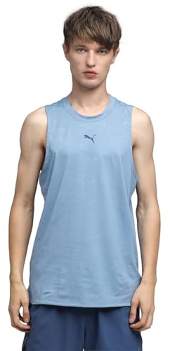 PUMA M CLOUDSPUN - Camiseta sin mangas en relieve azul frío