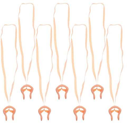 WOONEKY 7 Pezzi Set 7 Tappi Nasali per Immersioni in Silicone Morbido con Cordino Antiscivolo, Clip Nasale per Nuoto e Adulti, Custodia Portatile per Sport Acquatici e Allenamento in