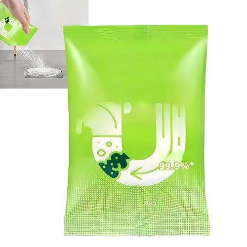 Potente polvo desatascador de tuberías, polvo limpiador de fregaderos y desagües, limpiador de tuberías y desagües para cocina, baño y inodoro. (1Piezas)