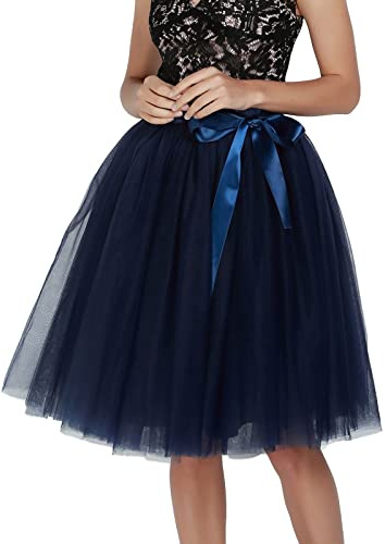Generisch Elegant tulle skirt for women in midi length design with multi-layer tutu style for festive occasions special events