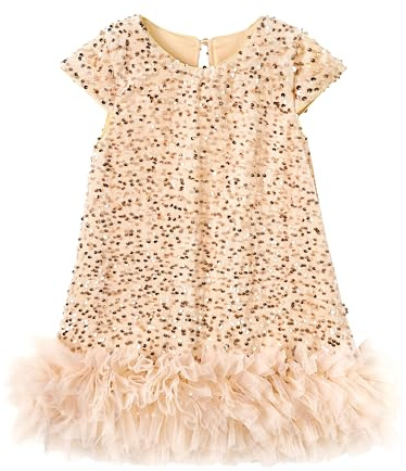 Miipat Robe Bébé Fille Paillettes Robe Fille en Bas Âge Princesse Enfant Fille Robe en Vêtements pour la Fête