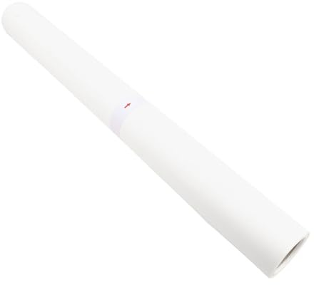 lyrlody Rollo de Papel de Calco Papel de Patrón Translúcido de Calco para Bocetos 24 Pulgadas Blanco Transparente Cortable Fácil de Usar Resistente Al Desgarro con Diseño (62cmx46m)