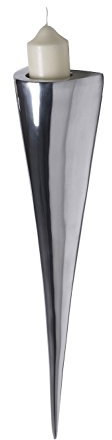 Artra Design GmbH Wandfackel, Fackelleuchte XL aus Aluminium Teelichthalter Kerzenhalter Kerzenleuchter