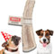 4DOGS Original Hunde-Kauartikel, langlebiges, natürliches Hirschgeweih für Hunde, 15 cm lang, 1 Stück, leichtes Kauen, geteiltes, mittelgroßes Geweih, optimal für mittelgroße Hunde (8–35 kg)