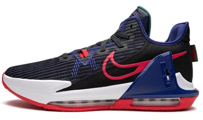Nike Lebron Witness VI Herren Basketball Trainers CZ4052 Sneakers Schuhe (UK 9.5 US 10.5 EU 44.5, Black Siren red 005)