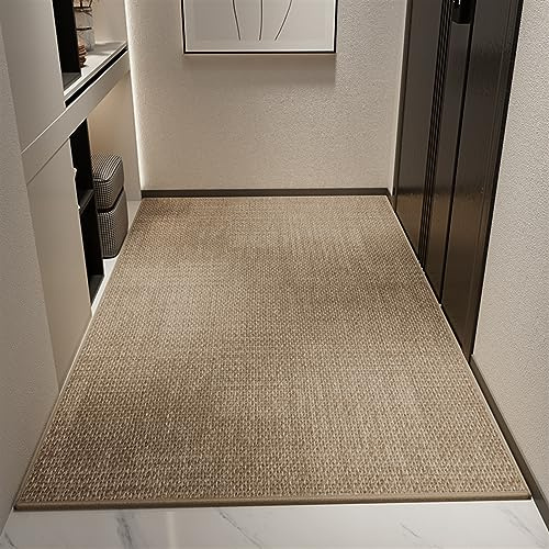 Heavyoff Schmutzfangmatte Fußmatte für Innen & Außen rutschfest Waschbar Fussmatte für Eingangsbereich, Aussenbereich Khaki, 120x180cm
