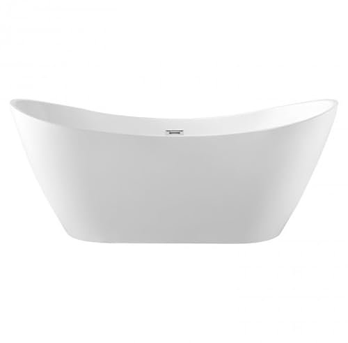 BRAIDER SALANEA Freestanding Double Ended Bathtub Acrylic White 1800 x 740 mm