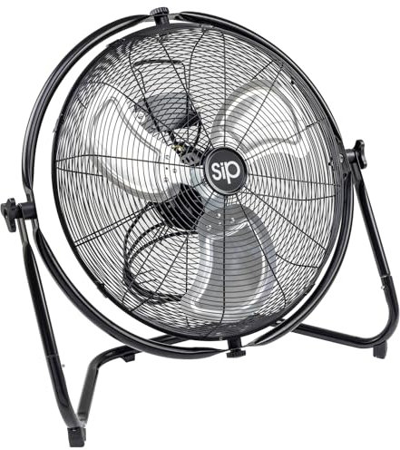SIP 20 Orbital Floor Fan 120w Heavy Duty Industrial Metal Electric Fan Air Circulator 3-Speed