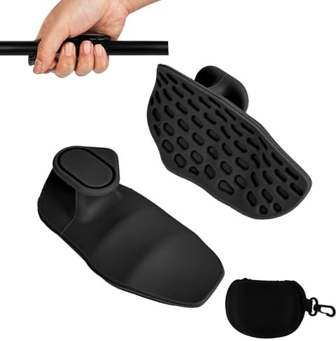 2 Stück rutschfeste Griffpolster Kraftsport, Silikon Fitness Handschuhe Herren Damen Sport Handschuhe Palm Grip Handschutz für Powerlifting Klimmzüge (Schwarz)