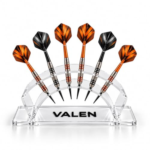 Valen 6 PC Darts Holder Stand for Darts Accessories – Sturdy Acrylic Display Stand for Darts, Acrylic Stands for Display, Dart Accessories, Darts Gift, Darts Gifts for Men