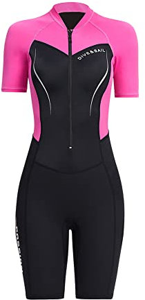 Dive Sail 2,5 mm Neopren-Neoprenanzüge for Mädchen, Bademode, Tauchanzüge, Lange Ärmel, Mädchen, Kinder, einteilig, Surfen, Sonnenschutz, Tauchen, Schnorcheln, UV-50+