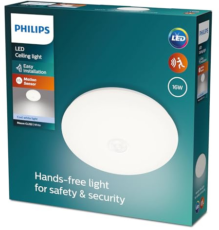 Philips MAUVE PIR CL252 Plafón Funcional, Blanco