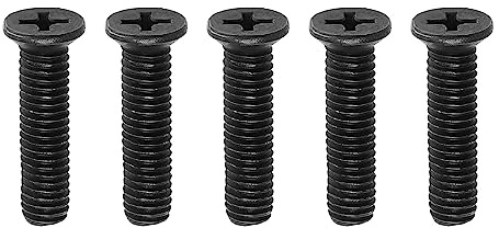SG Store 5 st M6 x 25 mm borr chuck skaft adapter skruv kolstål fästskruv vänster hand gänga för UNF borr chuck skaftadapter svart