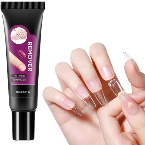 Solid Nail Glue Gel for Press On Nails, Nail Tips Strong Adhesive, Rhinestone Glue Gel, 3D Nail Art for Acrylic Decoration, Cured Needed False Nail Glue, Acrylic Nail Glue, Nail Extension Glue (1)