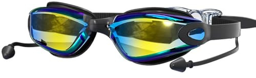 GWAWG masque de plongée étanche,Lunettes de Natation à Verres Polarisés Anti-buée et Protection UV,lunettes de natation pour Hommes Femmes Adultes Adolescents