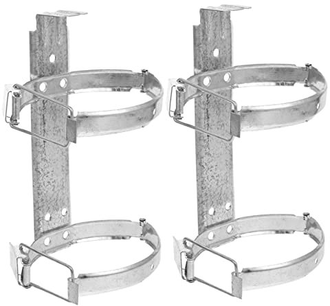 SHINEOFI 2pezzi Supporto Estintore Parete in Ferro Zincato Staffe Montaggio Estintore Per Casa Auto Ufficio e Barche Facile Installazione Robusto Holder Per Sicurezza Antincendio