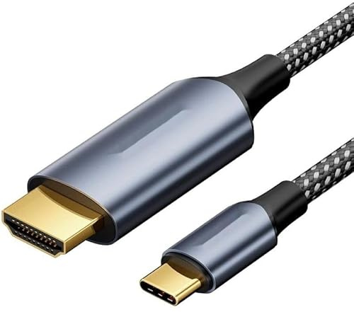 Watio Wave Konverterare - 1 m usb-c till hdmi/m 8k konverterare kompatibel med 8k-video, kompakt design och högkvalitativ kabel, perfekt för anslutning av enheter