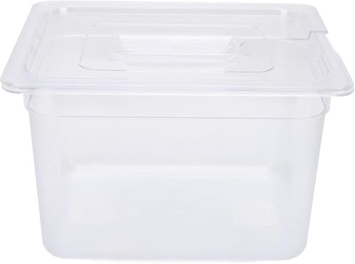 Generisch Contenitore da 12 litri – Grande contenitore salvafreschezza con coperchio, contenitore per alimenti, per magazzini, famiglia, feste e picnic, senza BPA, impilabile (circa 33 x 26 x 20 cm)