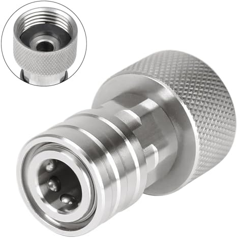 BUBEFSKD Manguera de jardín a limpiador de alta presión, adaptador a limpiador de alta presión, conector de 3/4 pulgadas a 1/4 pulgadas, conector rápido para lavado de coche, adaptador de pulverizador
