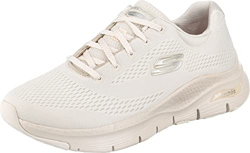 Skechers Sport Court 92, Baskets pour Femme, Bordure en Maille Blanc cassé, 39 EU