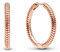 PANDORA ROSÉ Damen Ohrstecker Creolen roséfarben 289532C00