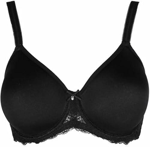 SIèLEI Reggiseno con Coppe Spacer E Ferretto Un Fascia Morbido Pizzo Attuale e Malizioso Elegante E Raffinato Allure Art 2686 (C, Nero, 3)