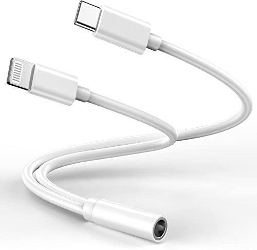 Lightning to 3.5 mm Headphone Jack Adapter,[MFi Certified] iPhone Headphones Aux Audio Dongle+USB Type C to 3.5 mm Jack Female Adapter for iPhone 17 16 15 14 13 Pro Max 12 11 XS XR 8 7 S23 S22