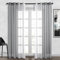 Topfinel Tende per Interni da Ufficio Voile Trasparenti con Occhielli Moderne Grigio 140x280cm Tende Cameretta Bambini Soggiorno Balcone Camerette dei Bambini 2 Pezzi Tende a Fantasia per Coppie