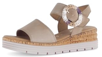 Gabor Sandales à lanières pour femme, Sable 30, 43 EU