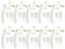 TSS UPVC Window Handle in White, 10 Pieces, Locking Universal Inline Espag Double Glazing Window Handles, 40mm Spindle, Window Handles for UPVC Windows
