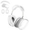 Custodia in TPU trasparente per AirPods Max, copertura per fascia per la testa e copertura per cuscinetti per le orecchie, antiurto, resistente ai graffi per cuffie Apple AirPods Max (bianca)