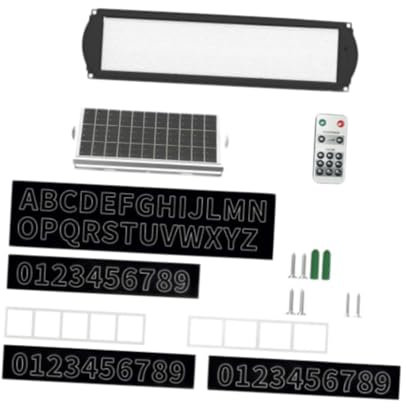 Ronyme Lampada Decorativa Da Giardino con Numero Civico Solare per Cortile, Porta, Garage