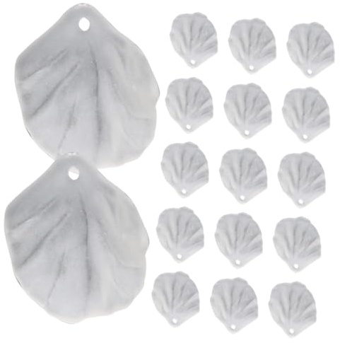 SMASOLO 100 pezzi Charms Foglie di Fiore in Abs per Bigiotteria Fai da Te Decorazioni per Braccialetti e Collane Resistenti e Facili da Infilare per Gioielli Donna