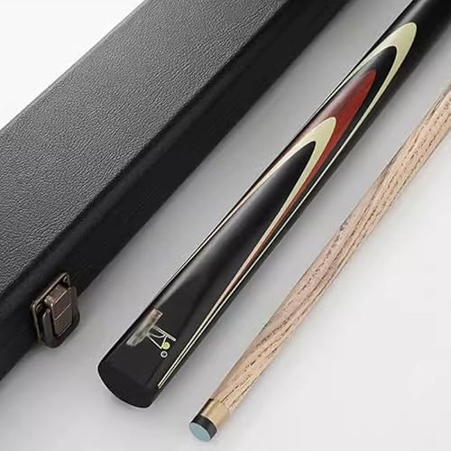 Generisch 57 Zoll professioneller Billardqueue mit Koffer, 1/2 geteilter, Leichter Billardstock, handgefertigter Snookerqueue, 10 mm Spitze