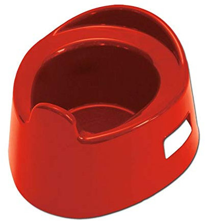 Kindertöpfchen mit seitlichem Griffloch in Rot, Kunststoff | Wiemann Lehrmittel