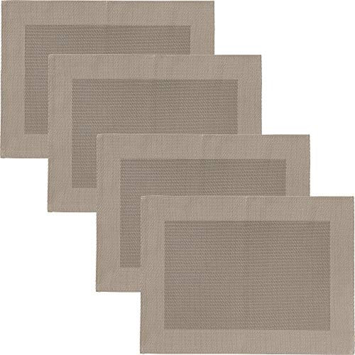Erwin Müller Tischset Lissabon 4er-Pack abwaschbar Cappuccino Größe 33x45 cm