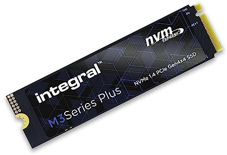 Integral 500GB M3+SSD NVME M.2 2280 PCIe Gen4x4 R-5000MB/s W-2600MB/s M2 Solid State Drive