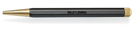 LEUCHTTURM1917 366916 Drehgriffel Nr. 1, Schwarz - Gelstift mit schwarzer Tinte - Bullet Journal Edition