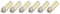 Acouto 6Pcs GY6.35 Lampadina a LED 7W AC DC12V 700lm 72 LED Lampadina a LED a Mais a 360 Gradi per Lampade a Sospensione Lampade a Soffitto (Bianco 6000K)