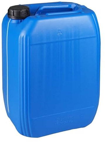 Jerrycanshop – Bidón apilable de 20 litros ONU – Bidón de combustible, agua, bidón de gasolina, plástico (HDPE), bidón DIN61, 20 L, sin BPA, azul